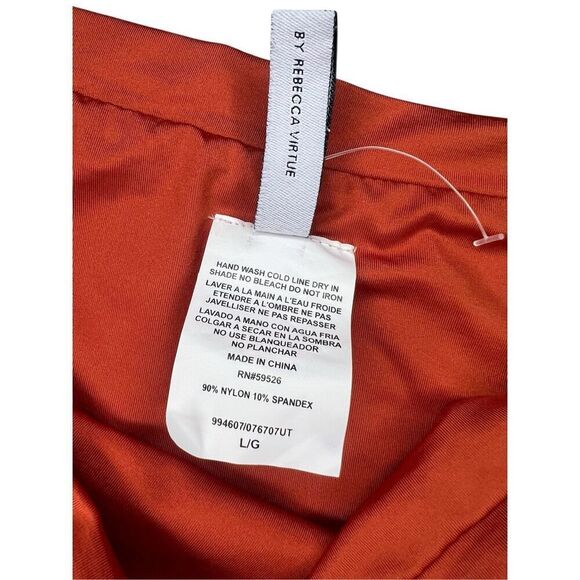 BECCA by Rebecca Virtue Women’s Large Bikini Swim Bottoms Rust Brown NEW - Picture 3 of 5